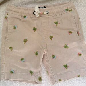 DCBD 5(M) Kids Khaki Shorts with Palm tree design Side slant pockets